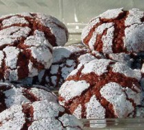 Печенье с горьким шоколадом в сахарной пудре рецепт с фото