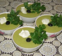 Овощной суп-пюре с оливками рецепт с фото