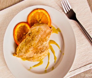 Куриное филе в апельсиновом маринаде