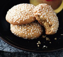 Имбирное печенье с кунжутом рецепт с фото