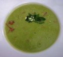 Крем-суп из мятного гороха с ветчиной рецепт с фото