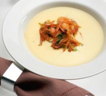 Крем-суп с кинзой и креветками рецепт с фото