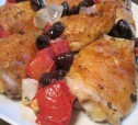 Куриные бедра, запеченные с оливками рецепт с фото