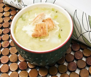 Холодный крем-суп из картофеля и кабачков