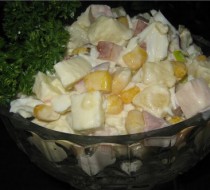 Салат с ананасами и курицей рецепт с фото
