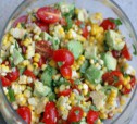 Кукурузный салат с авокадо и томатами рецепт с фото
