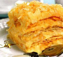 Торт «Наполеон» с апельсиновым кремом рецепт с фото
