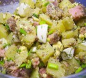 Картофельный салат с яйцами и тунцом рецепт с фото