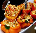 Запеченые перцы с овощным фаршем рецепт с фото