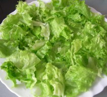 Зеленый салат с винегретом рецепт с фото