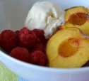 Имбирные персики на гриле с малиной рецепт с фото