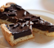 Торт из миндального теста с шоколадным ганашем рецепт с фото