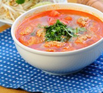 Суп из баранины с горохом, фрикадельками и томатом рецепт с фото