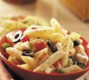 Греческий салат с макаронами рецепт с фото
