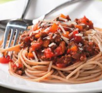 Спагетти с телятиной и овощами рецепт с фото