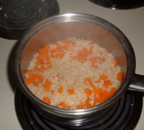 Тушеная морковь с рисом рецепт с фото