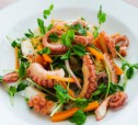 Салат из маринованного осьминога рецепт с фото