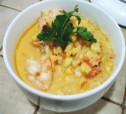 Кукурузный суп с креветками рецепт с фото