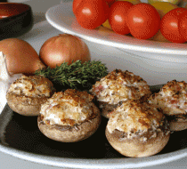 Фаршированные грибы рецепт с фото