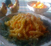 Макароны с яйцом и морковью рецепт с фото