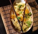 Широкая рисовая лапша с тыквенным карри рецепт с фото
